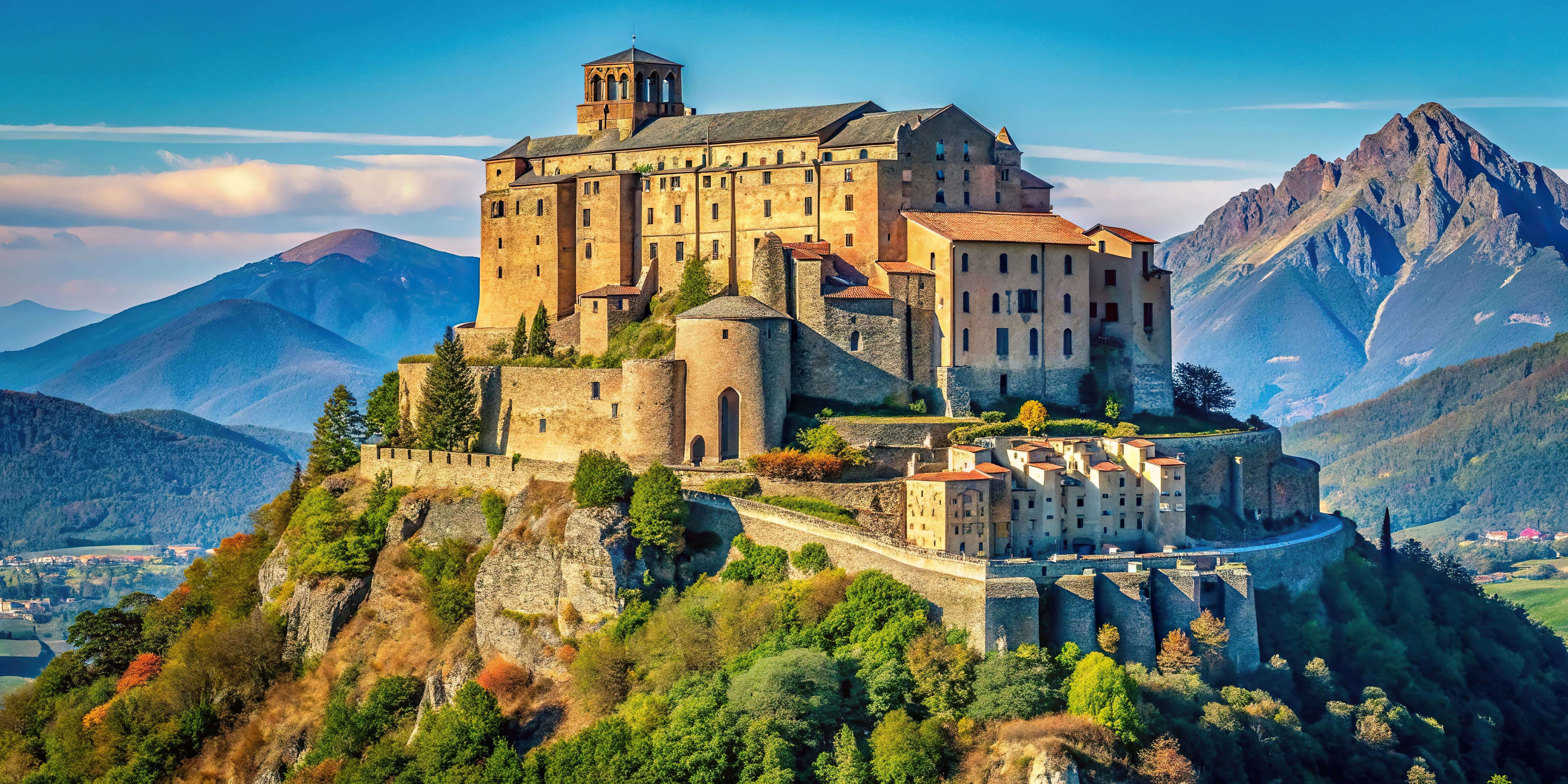 Turin et le Mole Antonelliana, son monument emblématique puis retour par la Sacra di San Michele, abbaye monumentale perchée sur le mont Pirchiriano