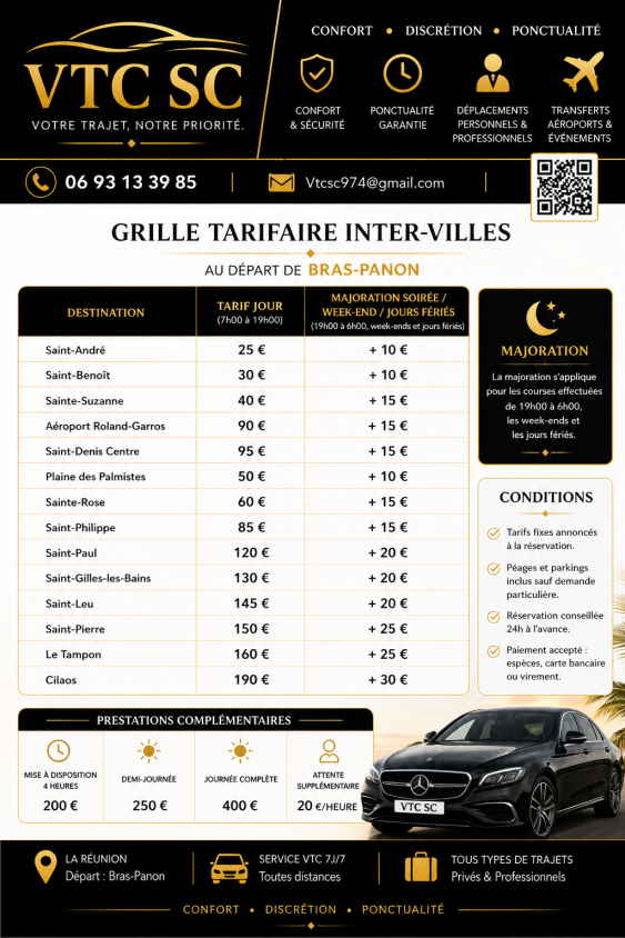 Transfert Aéroport Bras Panon - Chauffeur Privé VTC 2