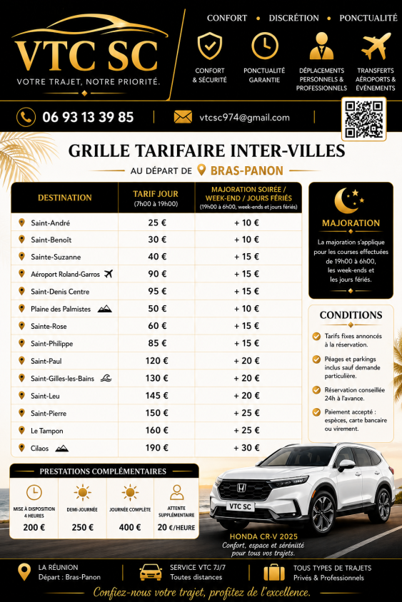 Transfert Aéroport Bras Panon - Chauffeur Privé VTC 2