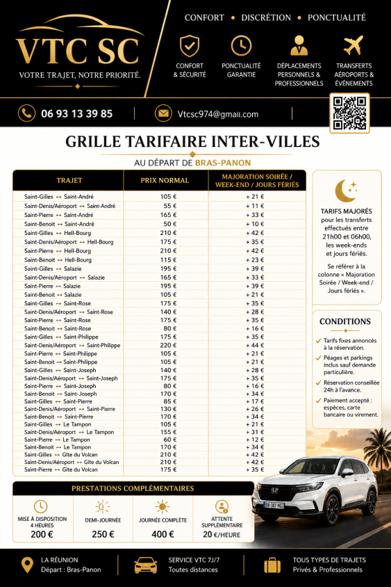 Transfert Aéroport Bras Panon - Chauffeur Privé VTC 3